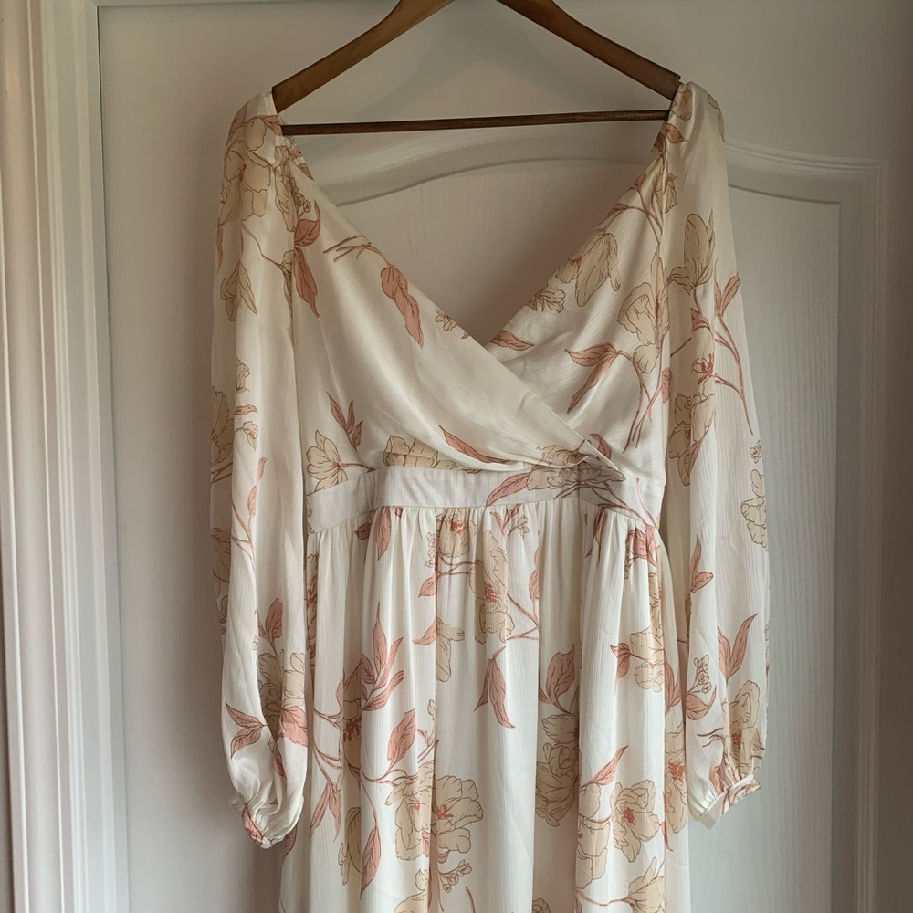 Baltic Born Cream Maxi Dress with Blush Floral Print - Picture 3 of 11
